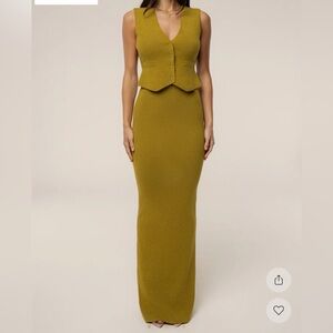 JLUXLABEL Cassidy 2 Piece set (moss green) size small BNWT